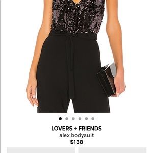 Lovers & Friends sequins bodysuit